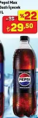 PEPSİ MAX KOLA GAZLI İÇECEK 1 L